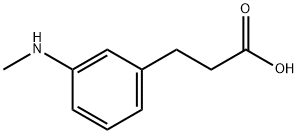 Benzenepropanoic acid, 3-(methylamino)- 结构式