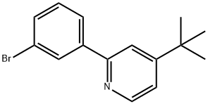 2-(3-溴苯基)-4-叔丁基吡啶 结构式