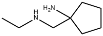1-((乙氨基)甲基)环戊烷-1-胺 结构式