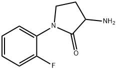2-Pyrrolidinone, 3-amino-1-(2-fluorophenyl)- 结构式
