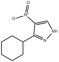 3-cyclohexyl-4-nitro-1H-pyrazole 结构式