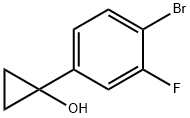 1-(4-溴-3-氟苯基)环丙-1-醇 结构式