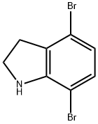 1H-Indole, 4,7-dibromo-2,3-dihydro- 结构式