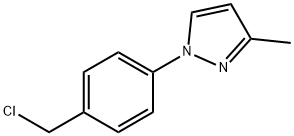 1-[4-(chloromethyl)phenyl]-3-methyl-1H-pyrazole 结构式