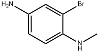 2-溴-1-N-甲基苯并-1,4-二胺 结构式