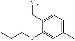 2-(丁烷-2-氧基)-4-甲基苯基]甲胺 结构式