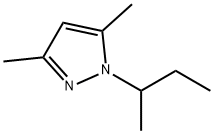 1-(仲丁基)-3,5-二甲基-1H-吡唑 结构式