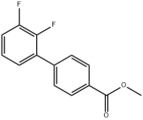 [1,1'-Biphenyl]-4-carboxylic acid, 2',3'-difluoro-, methyl ester 结构式