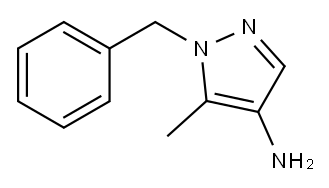 1-苄基-5-甲基-1H-吡唑-4-胺 结构式