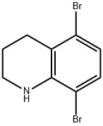 5,8-二溴-1,2,3,4-四氢喹啉 结构式