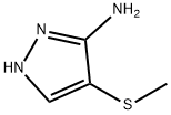 4-(甲硫基)-1H-吡唑-3-胺 结构式