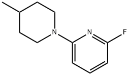 2-氟-6-(4-甲基哌啶-1-基)吡啶 结构式