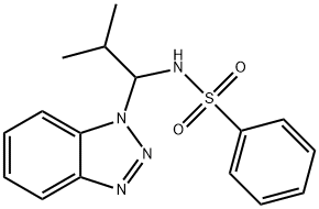 Benzenesulfonamide, N-[1-(1H-benzotriazol-1-yl)-2-methylpropyl]- 结构式