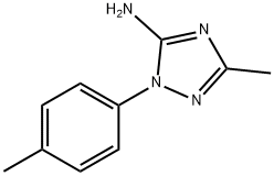 3-甲基-1-(P-甲苯基)-1H-1,2,4-三唑-5-胺 结构式
