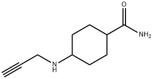 4-(丙-2-炔-1-基氨基)环己烷-1-甲酰胺 结构式