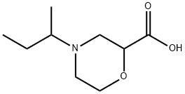 2-Morpholinecarboxylic acid, 4-(1-methylpropyl)- 结构式