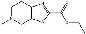 5-甲基-4H,5H,6H,7H-[1,3]噻唑并[5,4-C]吡啶-2-羧酸乙酯 结构式