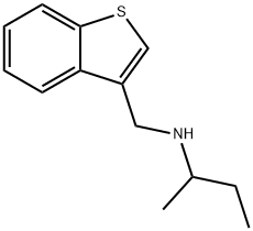 N-(苯并[B]噻吩-3-基甲基)丁烷-2-胺 结构式