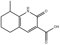 3-Quinolinecarboxylic acid, 1,2,5,6,7,8- hexahydro-8-methyl-2-oxo- 结构式