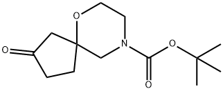 6-Oxa-9-azaspiro[4.5]decane-9-carboxylic acid, 2-oxo-, 1,1-dimethylethyl ester 结构式