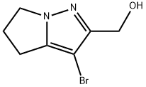 (3-溴-5,6-二氢-4H-吡咯并[1,2-B]吡唑-2-基)甲醇 结构式