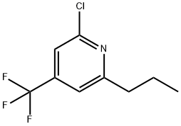 Pyridine, 2-chloro-6-propyl-4-(trifluoromethyl)- 结构式