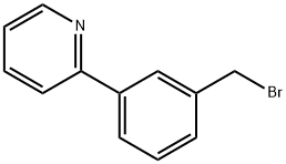 Pyridine, 2-[3-(bromomethyl)phenyl]- 结构式