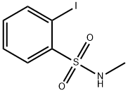 2-碘-N-甲基苯磺酰胺 结构式