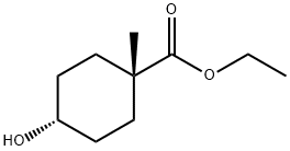 顺式-4-羟基-1-甲基环己烷羧酸乙酯 结构式