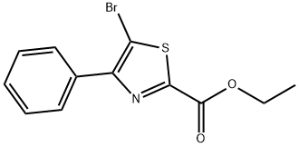 5-bromo-4-phenyl-thiazole-2-carboxylic acid ethyl ester 结构式