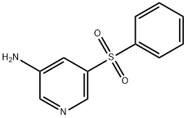 3-PYRIDINAMINE, 5-(PHENYLSULFONYL)- 结构式