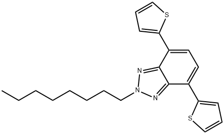 2H-Benzotriazole, 2-octyl-4,7-di-2-thienyl- 结构式