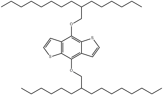 4,8-二(2-己基癸氧基)苯并[1,2-B:4,5-B']二噻吩 结构式