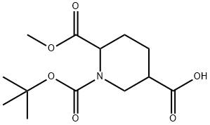 1,2,5-Piperidinetricarboxylic acid, 1-(1,1-dimethylethyl) 2-methyl ester 结构式