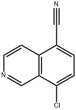 5-Isoquinolinecarbonitrile, 8-chloro- 结构式
