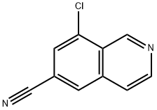 6-Isoquinolinecarbonitrile, 8-chloro- 结构式