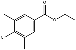 4-氯-3,5-二甲基苯甲酸乙酯 结构式