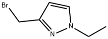 1H-Pyrazole, 3-(bromomethyl)-1-ethyl- 结构式