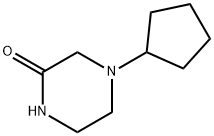 4-Cycl4-Cyclopentyl-2-piperazinoneopentyl-2-piperazinone 结构式