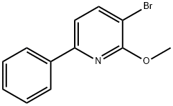 Pyridine, 3-bromo-2-methoxy-6-phenyl- 结构式