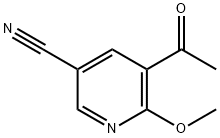 5-乙酰基-6-甲氧基烟腈 结构式