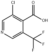 3-氯-5-(三氟甲基)异烟酸 结构式