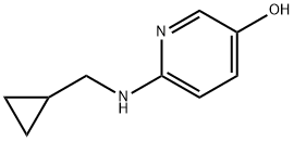 6-[(cyclopropylmethyl)amino]pyridin-3-ol 结构式