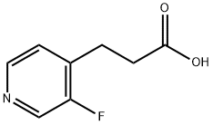 3-(3-氟吡啶-4-基)丙酸 结构式