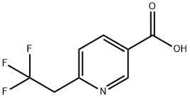 6-(2,2,2-三氟乙基)烟酸 结构式
