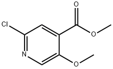 2-氯-5-甲氧基异烟酸甲酯 结构式