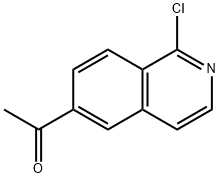 Ethanone, 1-(1-chloro-6-isoquinolinyl)- 结构式