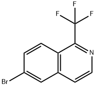 6-溴-1-(三氟甲基)异喹啉 结构式