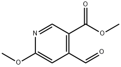 methyl 4-formyl-6-methoxynicotinate 结构式