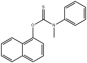 Carbamothioic acid, N-methyl-N-phenyl-, O-1-naphthalenyl ester 结构式